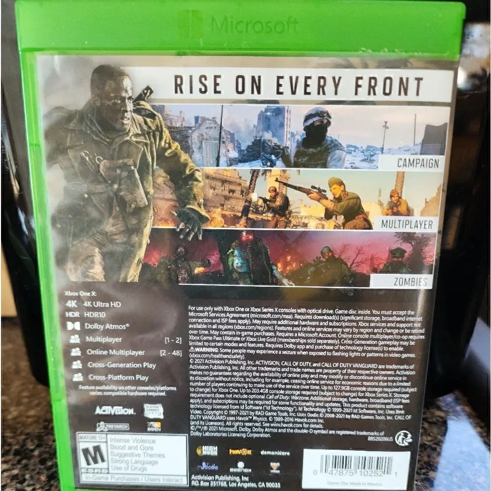 Call of duty vanguard gor xbox one game